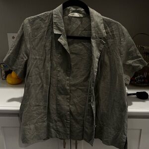 Everlane Women Green Lightweight Shirt